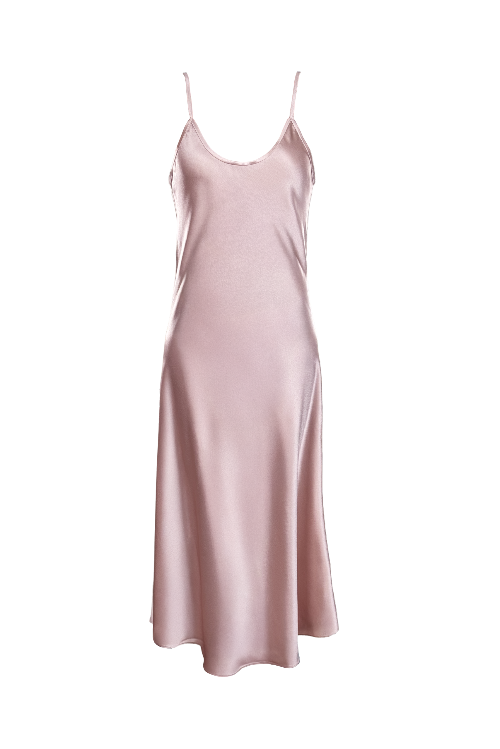 Velour Pinstriped Slip Dress