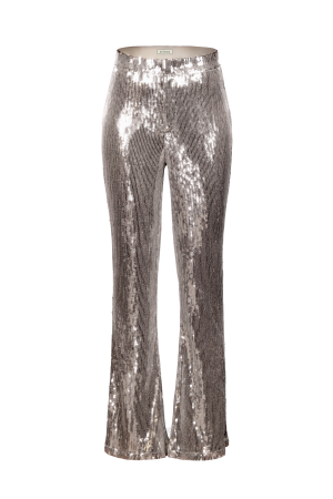 Flared Sequin Trousers